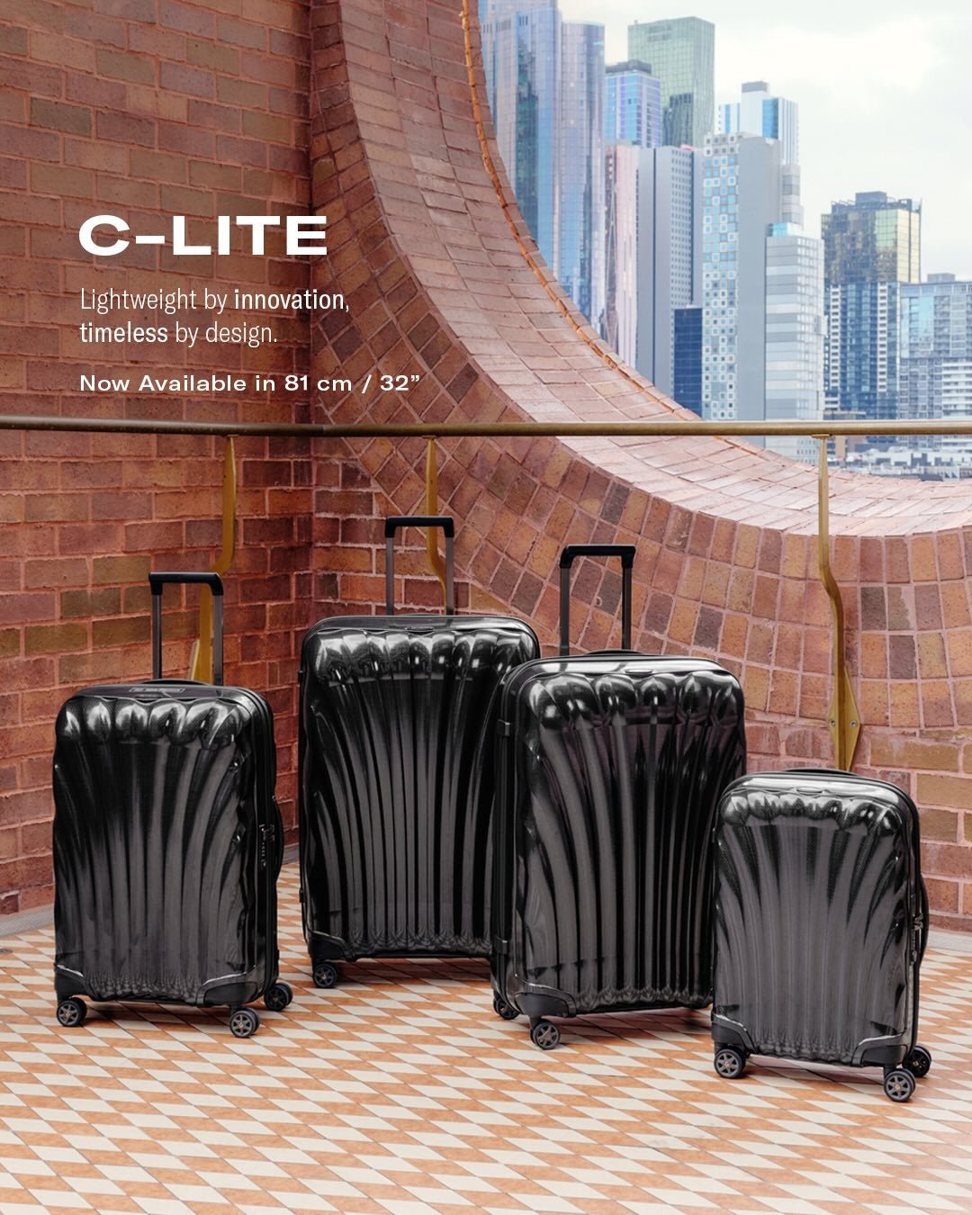 Imagen guía de tallas Samsonite C-lite