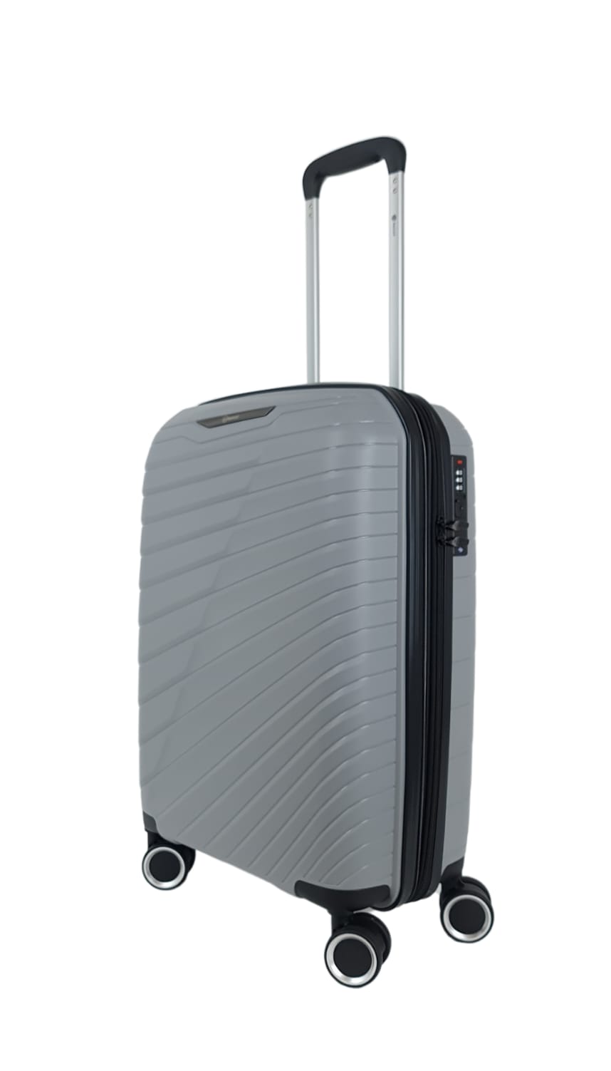 Benzi Large Expandable Polypropylene Suitcase BZ5808 Very Light and Resistant 4 Double Wheels