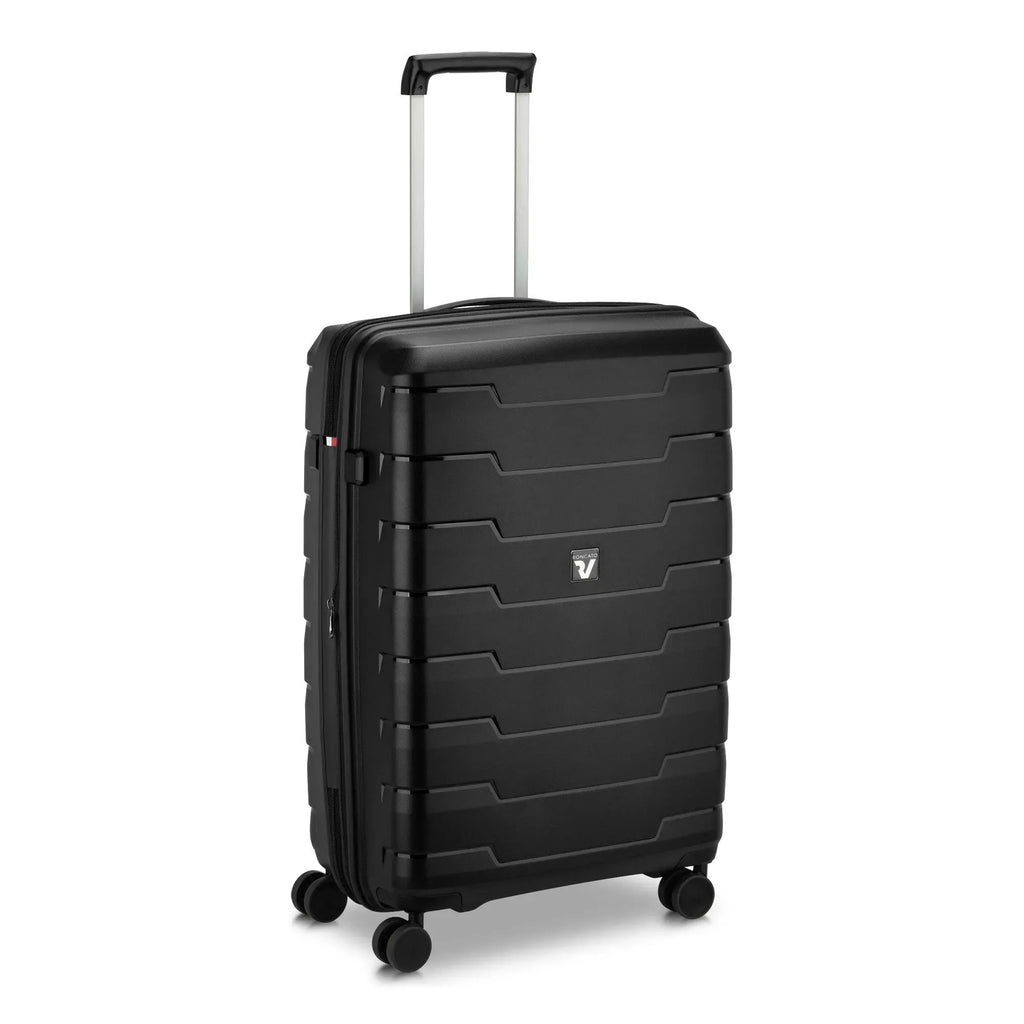 Imagen lateral maleta roncato Skyline 2.0 mediana negro