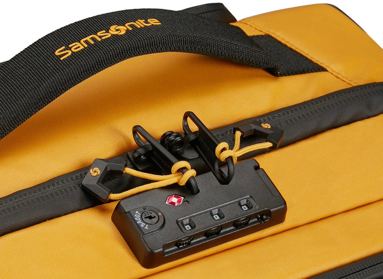 Imagen cerradura TSA de Samsonite Maleta Ecodiver 4 Ruedas Cabina Color Amarillo