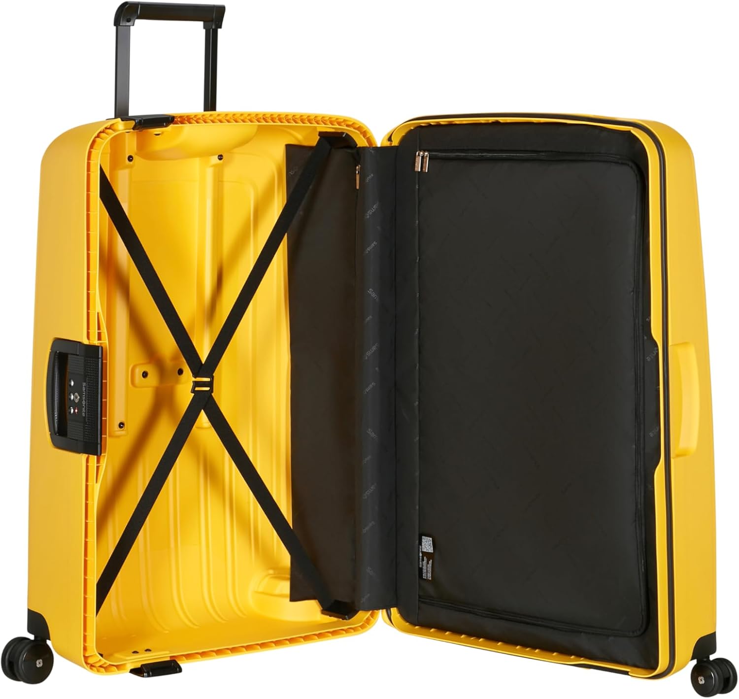 Imagen interior maleta Samsonite S'Cure grande Amarilla Citrus