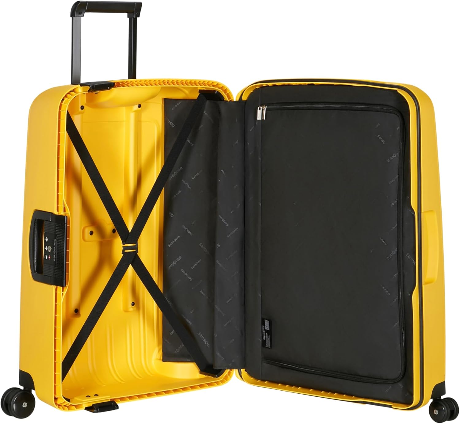 Imagen interior maleta mediana Samsonite S'Cure Amarilla Citrus