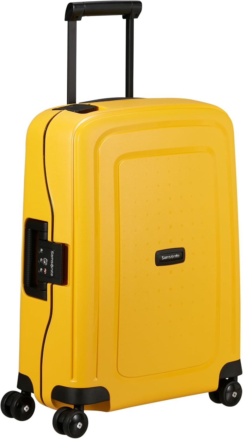 Imagen lateral maleta cabina Samsonite S'Cure Amarilla Citrus