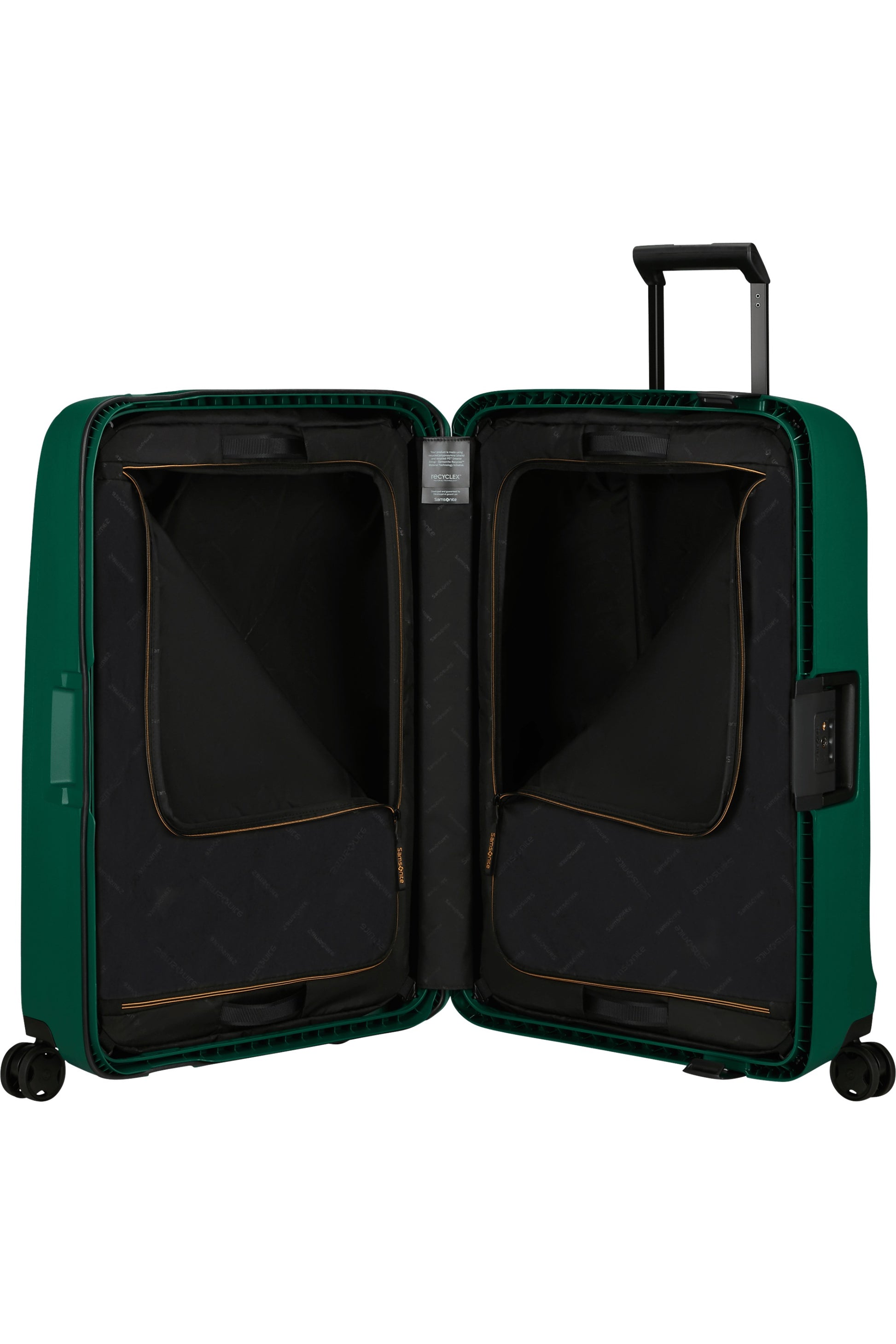 Samsonite Maleta Essens Material Polipropileno Reciclado 4 Ruedas Dobles Silenciosas, Cerradura TSA, Garantía 5 años