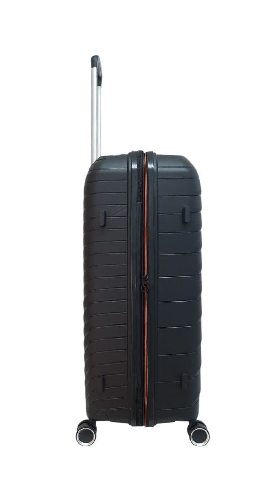 Benzi Large Expandable Polypropylene Suitcase BZ5808 Very Light and Resistant 4 Double Wheels
