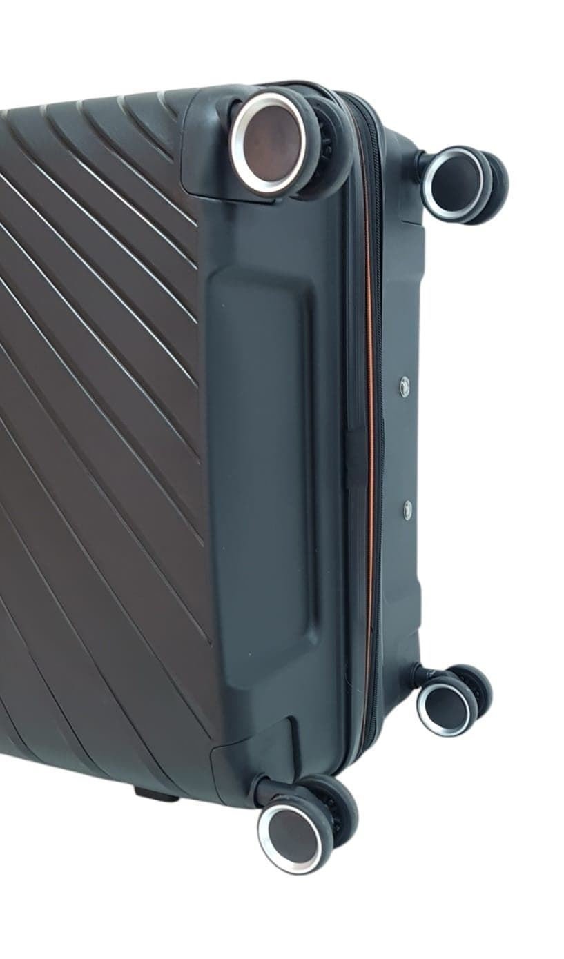Benzi Large Expandable Polypropylene Suitcase BZ5808 Very Light and Resistant 4 Double Wheels