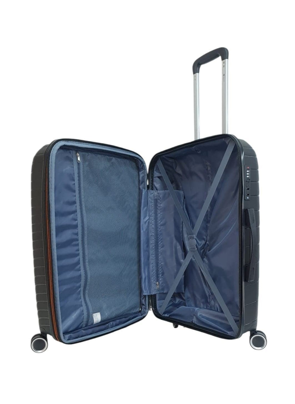 Benzi Maleta Expandible BZ5808 de Polipropileno muy Ligera y Resistente medidas 4 Ruedas Dobles