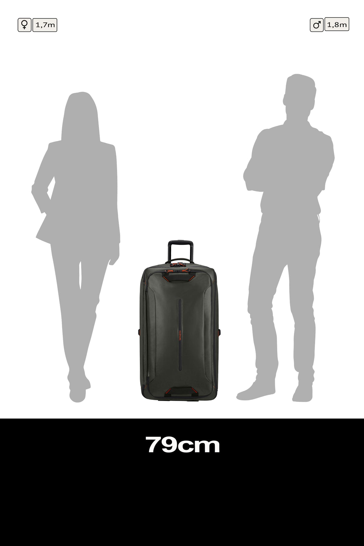 Samsonite Prodiver bolsa de viaje con ruedas 79 cm color verde Climbing Ivy - detalle 8