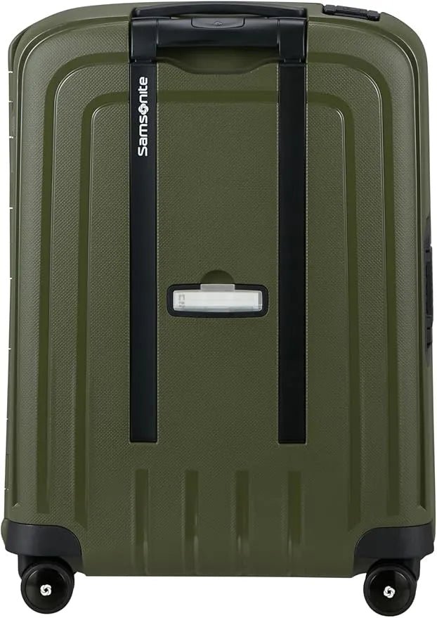 imagen trasera de  Samsonite S'cure Maleta Resistente Ligera tamaño cabina color verde olive green
