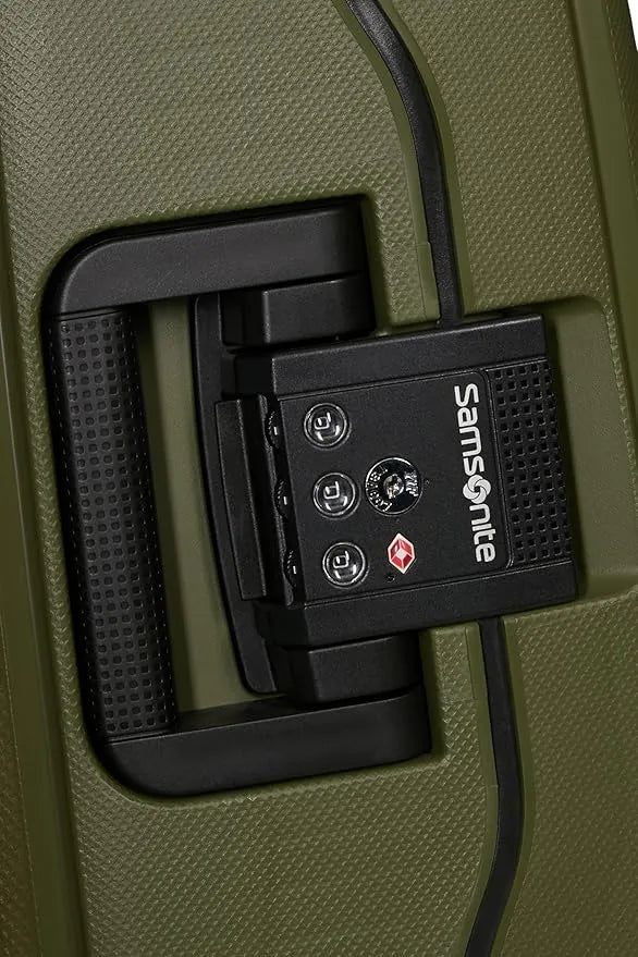 imagen cerradura de  Samsonite S'cure Maleta Resistente Ligera tamaño cabina color verde olive green