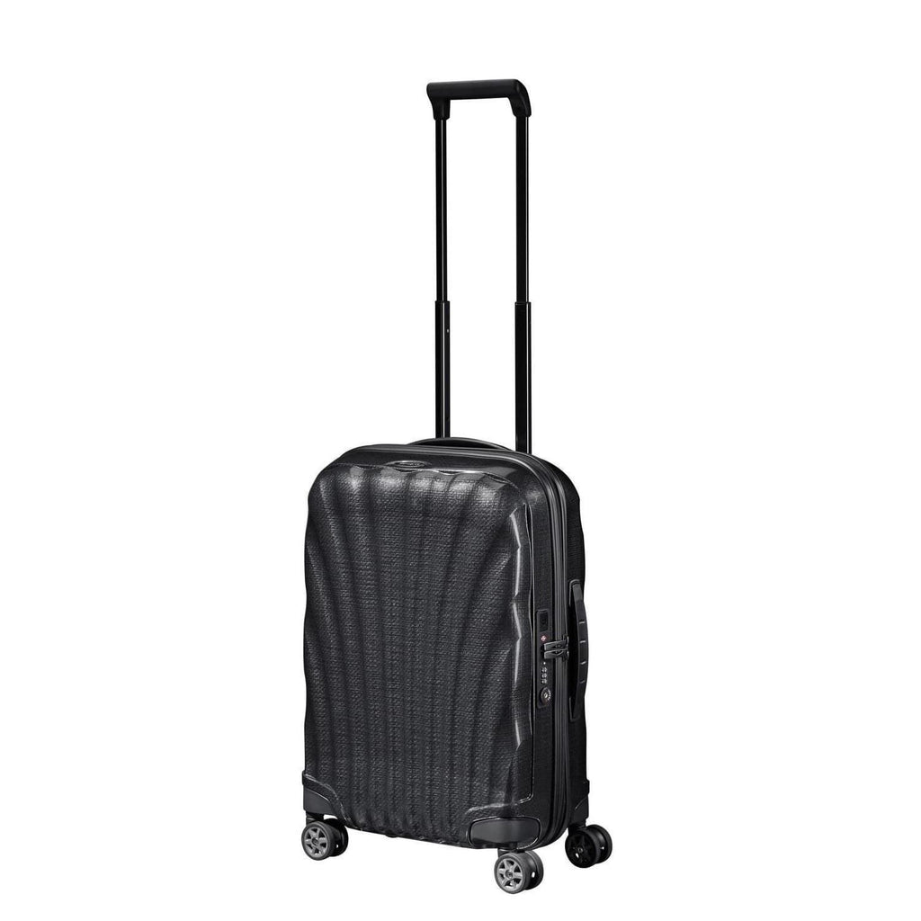 Imagen lateral desplegada de Samsonite Maleta C-Lite Tamaño cabina color Negro
