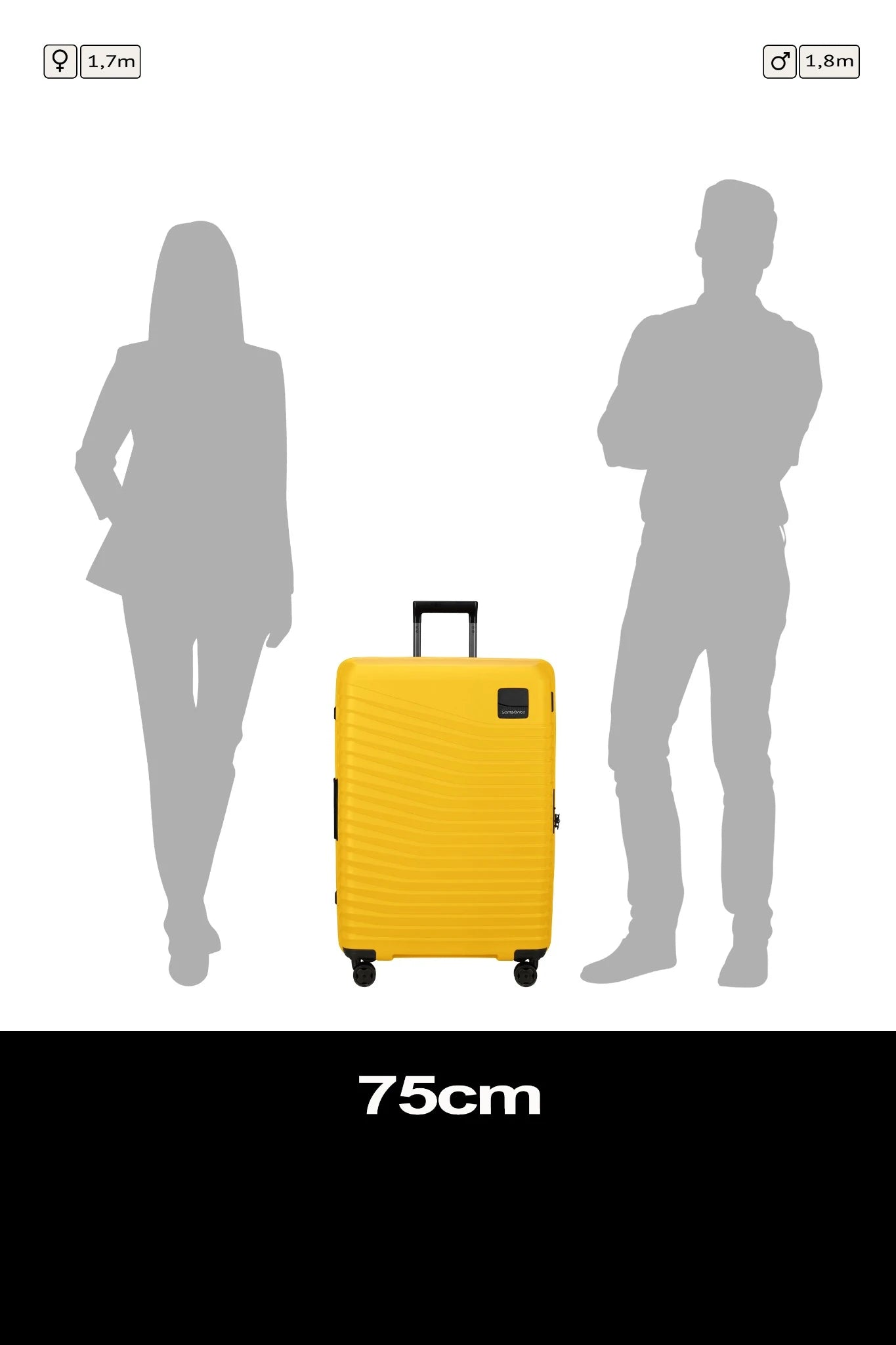Samsonite Intuo Maleta Expandible Material Polipropileno Resistente y Ligera