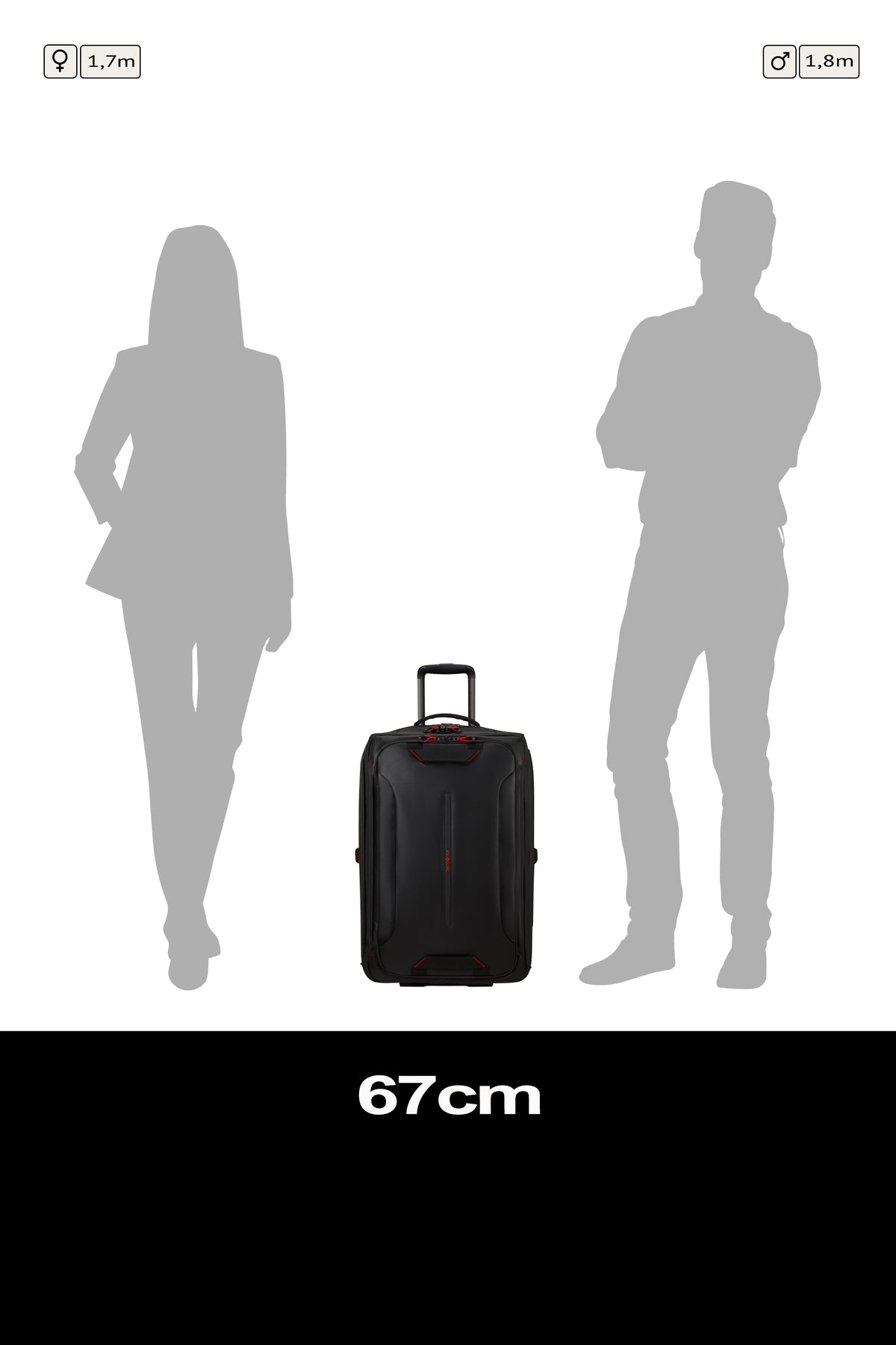 Samsonite Prodiver bolsa de viaje con ruedas 67 cm color negro - detalle 7