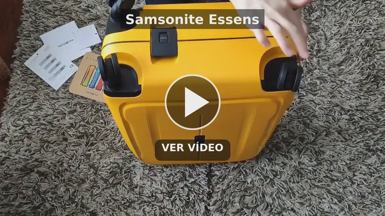 Samsonite Maleta Essens Material Polipropileno Reciclado 4 Ruedas, Cerradura TSA, Garantía 5 años
