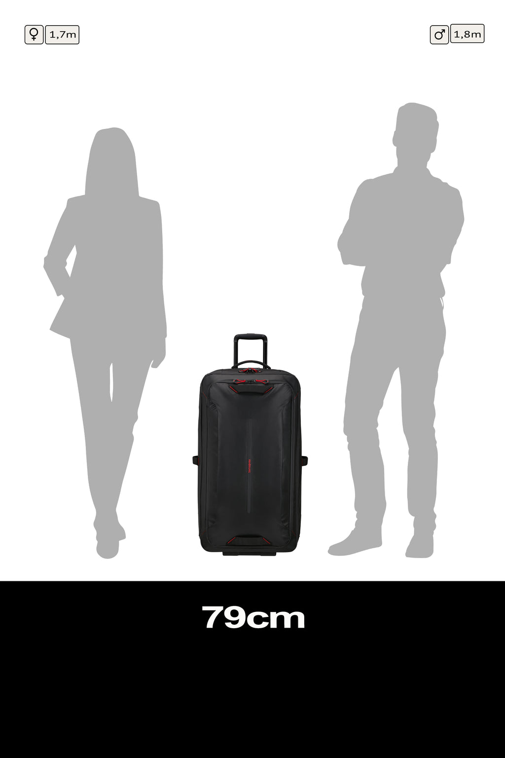 Samsonite Prodiver bolsa de viaje con ruedas 79 cm color negro - detalle 7
