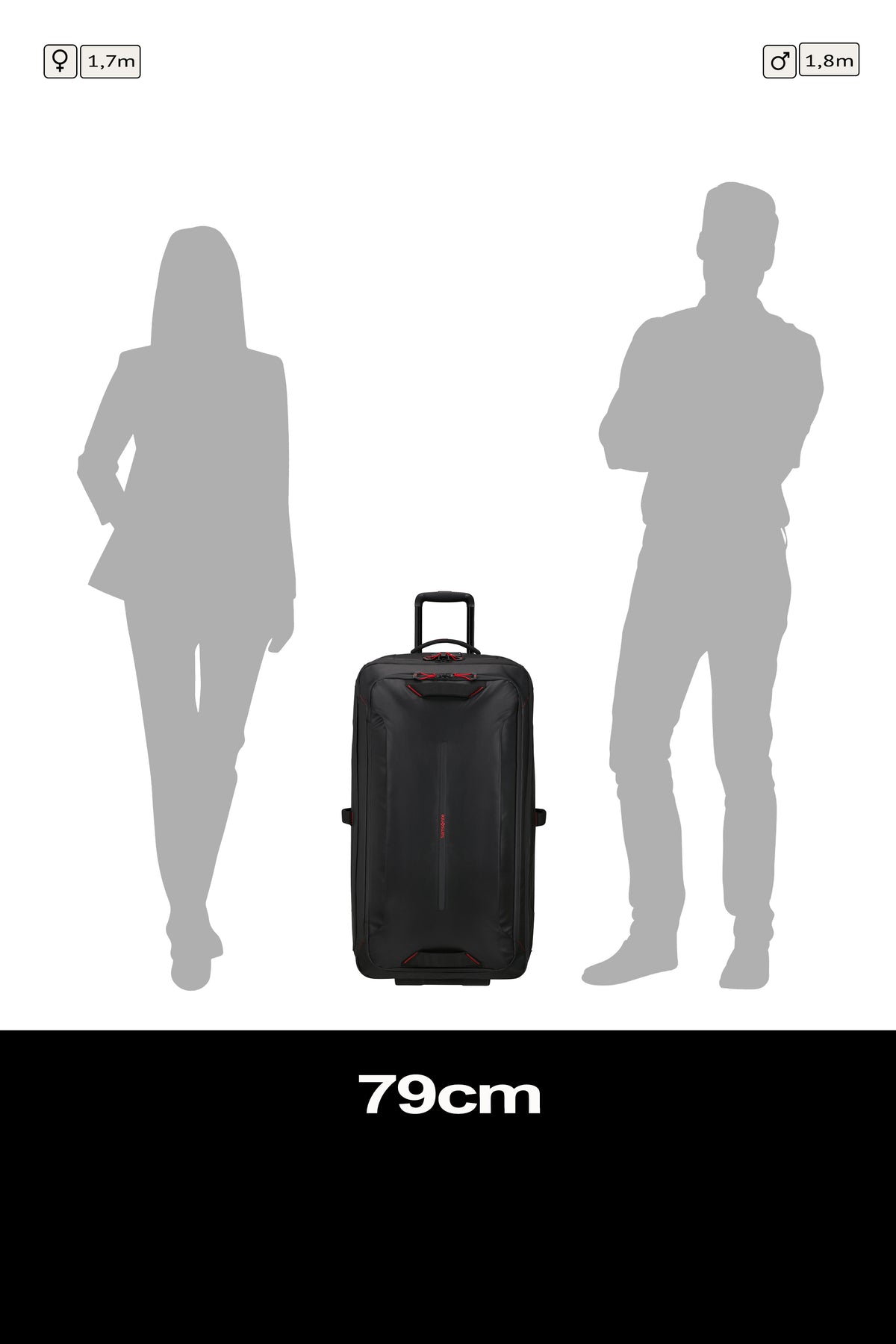 Samsonite Prodiver bolsa de viaje con ruedas 79 cm color negro - detalle 7