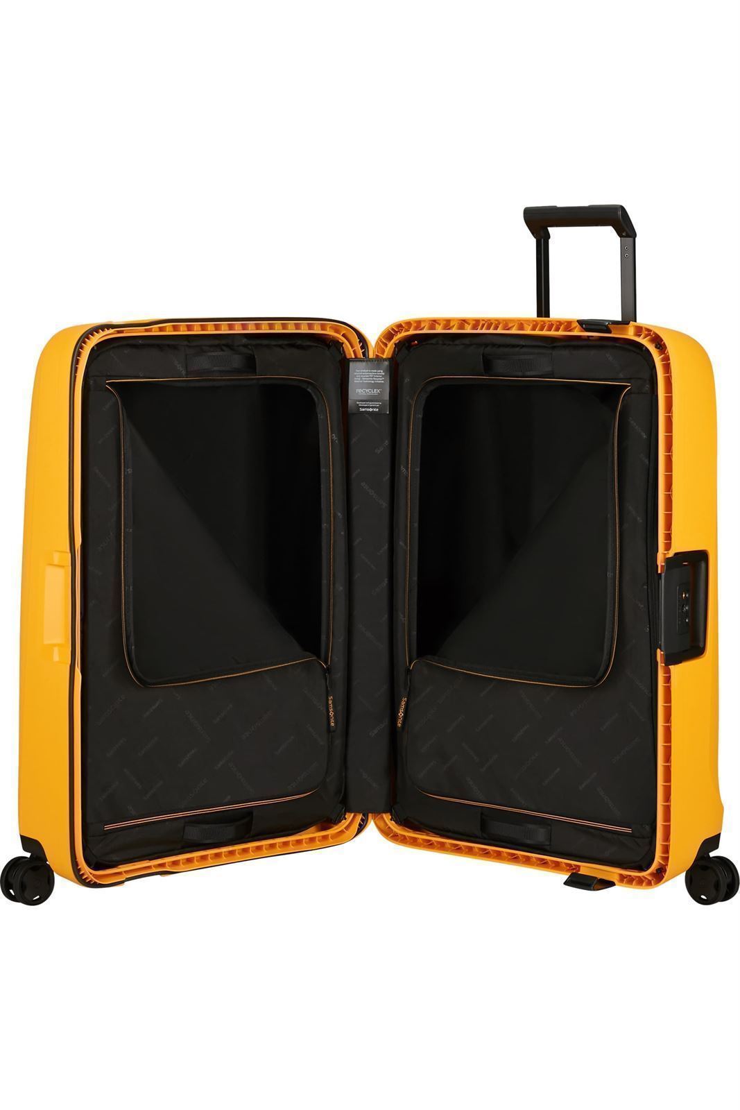Samsonite Maleta Essens Material Polipropileno Reciclado 4 Ruedas Dobles Silenciosas, Cerradura TSA, Garantía 5 años