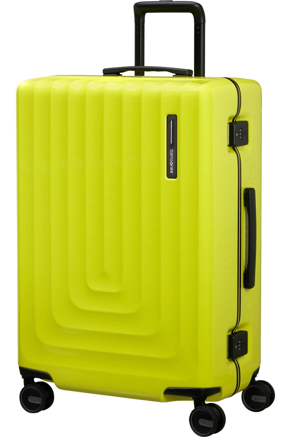 Imagen lateral de Samsonite Maleta Focus Tamaño Mediana Color Metallic Lime