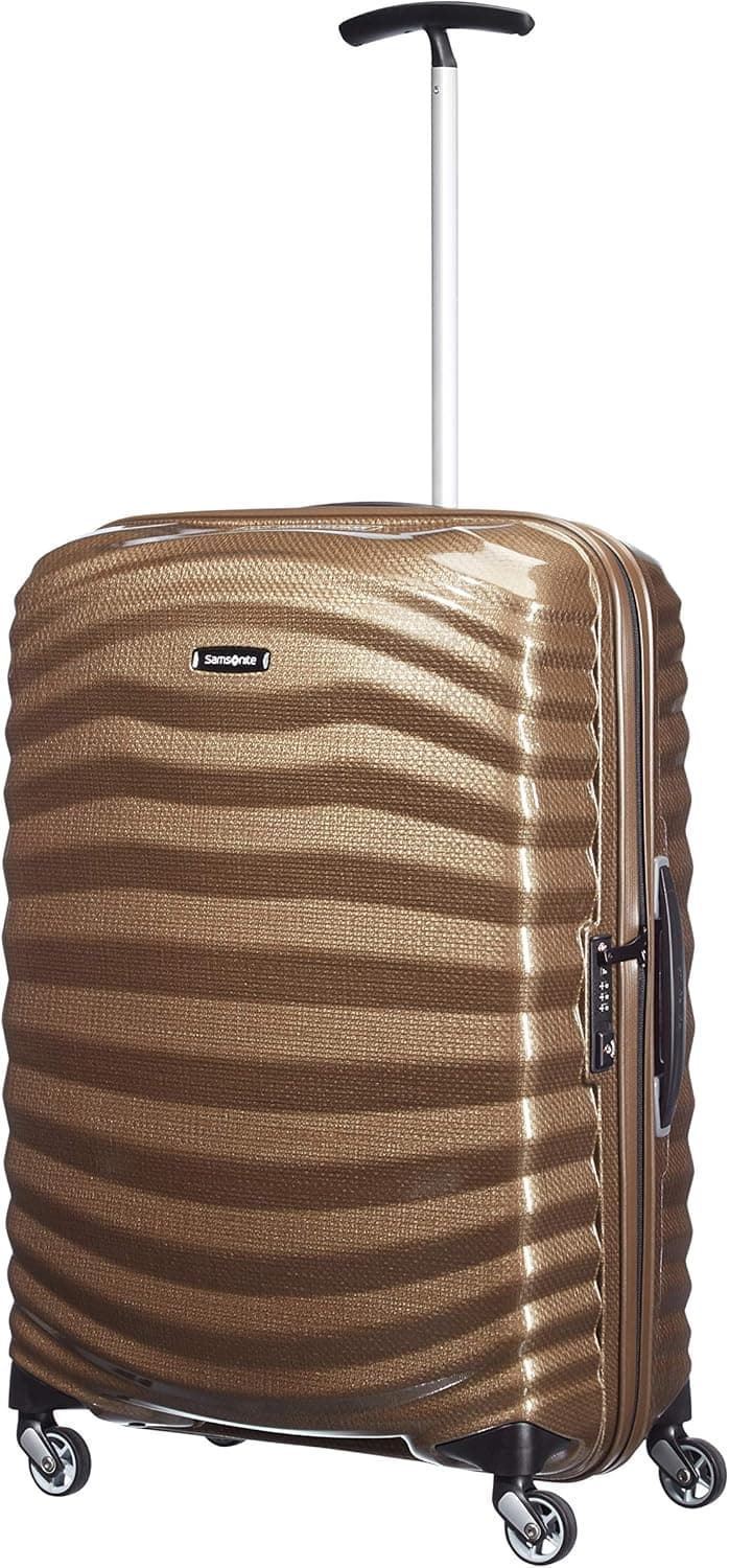 Imagen lateral desplegada de la maleta Samsonite Lite Shock