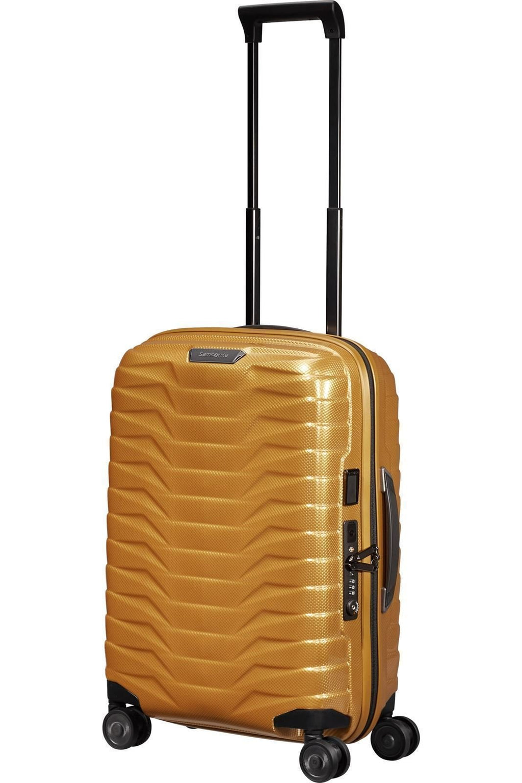 Imagen lateral desplegado  de Samsonite Maleta Proxis Tamaño Cabina color Amarillo