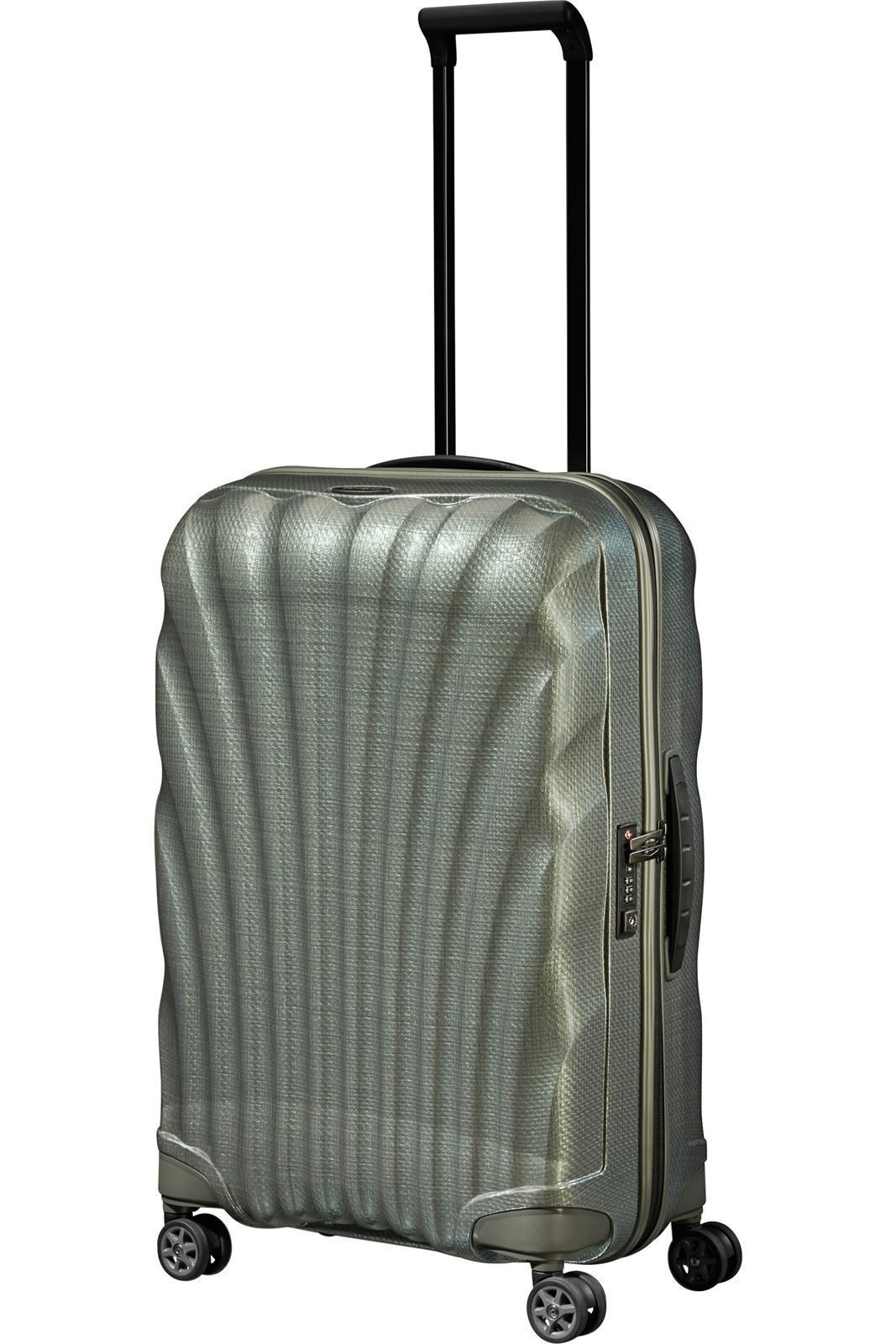 Samsonite Maleta C-Lite Mediana 69 Cms Capacidad 68 Litros Ultra Resistente y Ligera 2.5 Kilos color Metallic Green - Imagen 4