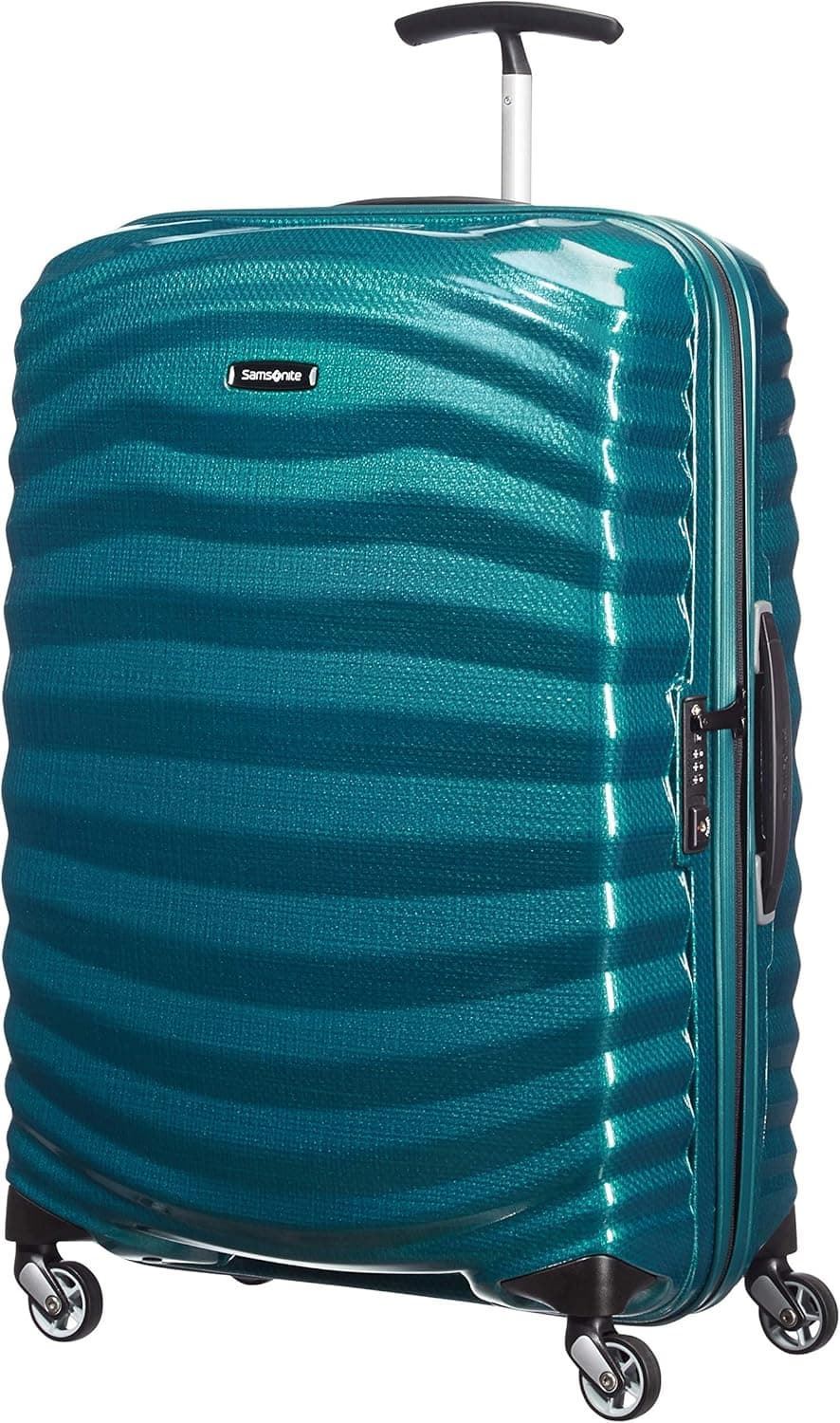 Samsonite Maleta Lite-Shock Mediana 69x47x29 Cms Capacidad 73Litros Ultra Resistente y Ligera 2.3 Kilos color Azul (Petrol Blue) - Imagen 2