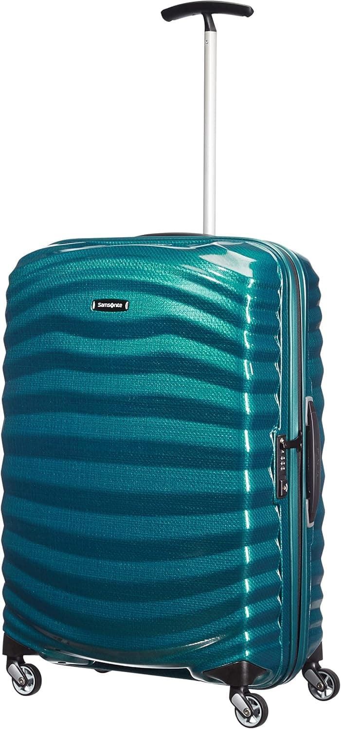 Samsonite Maleta Lite-Shock Mediana 69x47x29 Cms Capacidad 73Litros Ultra Resistente y Ligera 2.3 Kilos color Azul (Petrol Blue) - Imagen 3