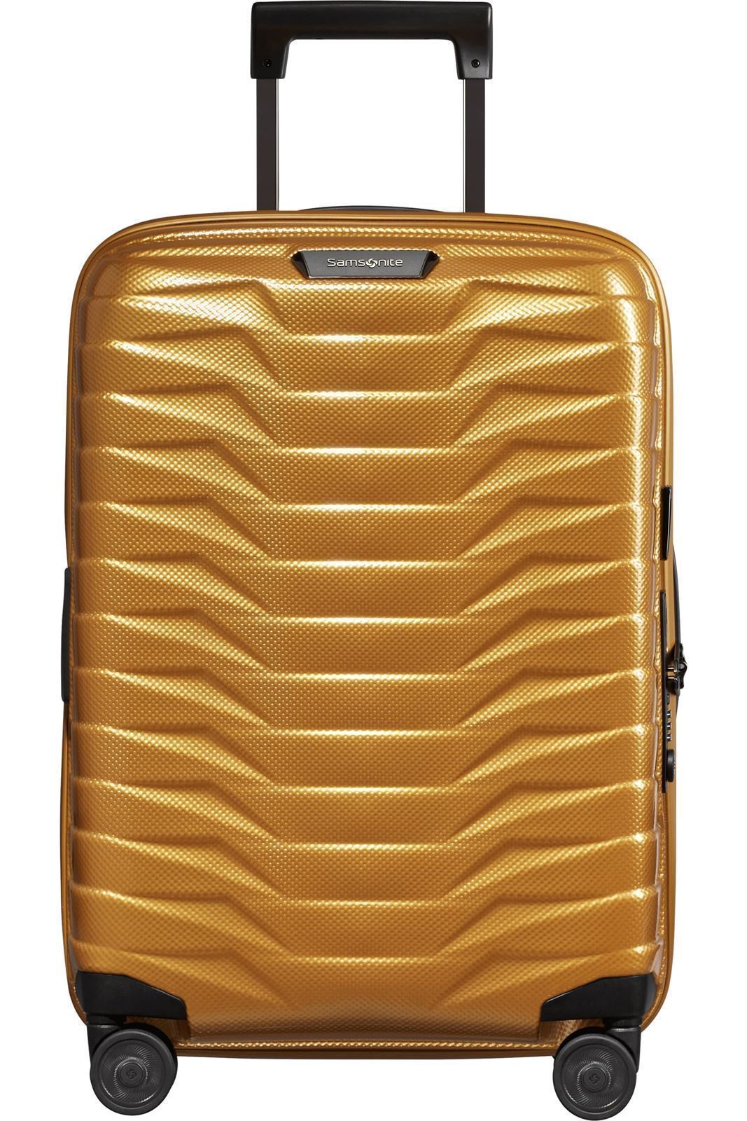 Samsonite Maleta Proxis Cabina Expandible 55X40X20/23 Cms Capacidad 38/44 Litros Ultra Resistente y Ligera 2.3 Kilos USB color Honey Gold - Imagen 1