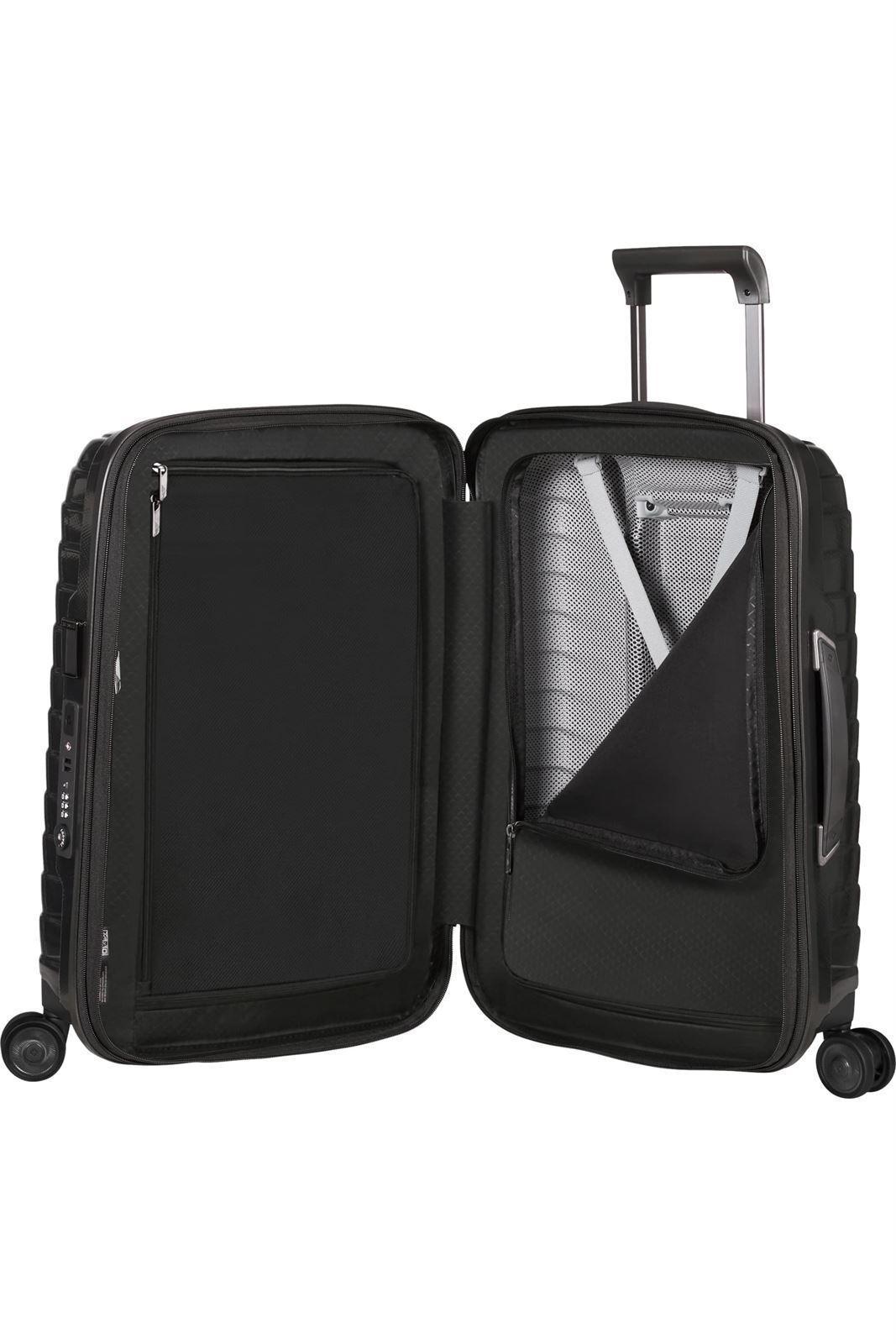 Samsonite Maleta Proxis Cabina Expandible 55X40X20/23 Cms Capacidad 38/44 Litros Ultra Resistente y Ligera 2.3 Kilos USB color Negro - Imagen 3