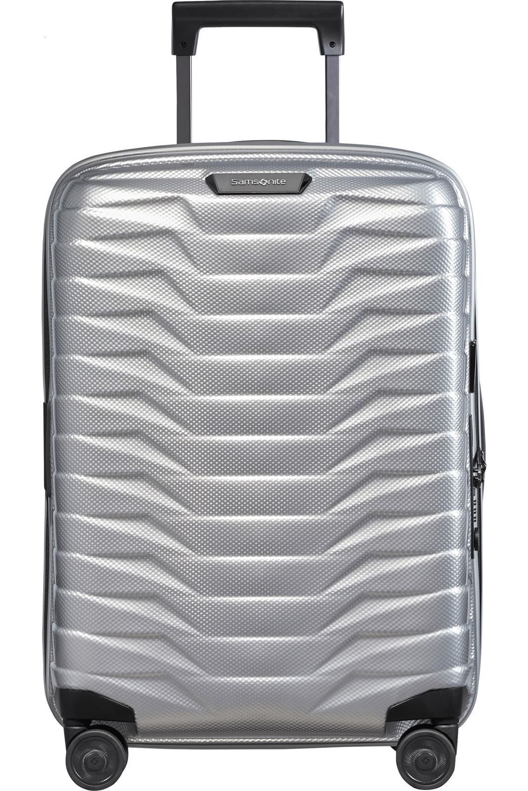 Samsonite Maleta Proxis Cabina Expandible 55X40X20/23 Cms Capacidad 38/44 Litros Ultra Resistente y Ligera 2.3 Kilos USB color Plata - Imagen 1