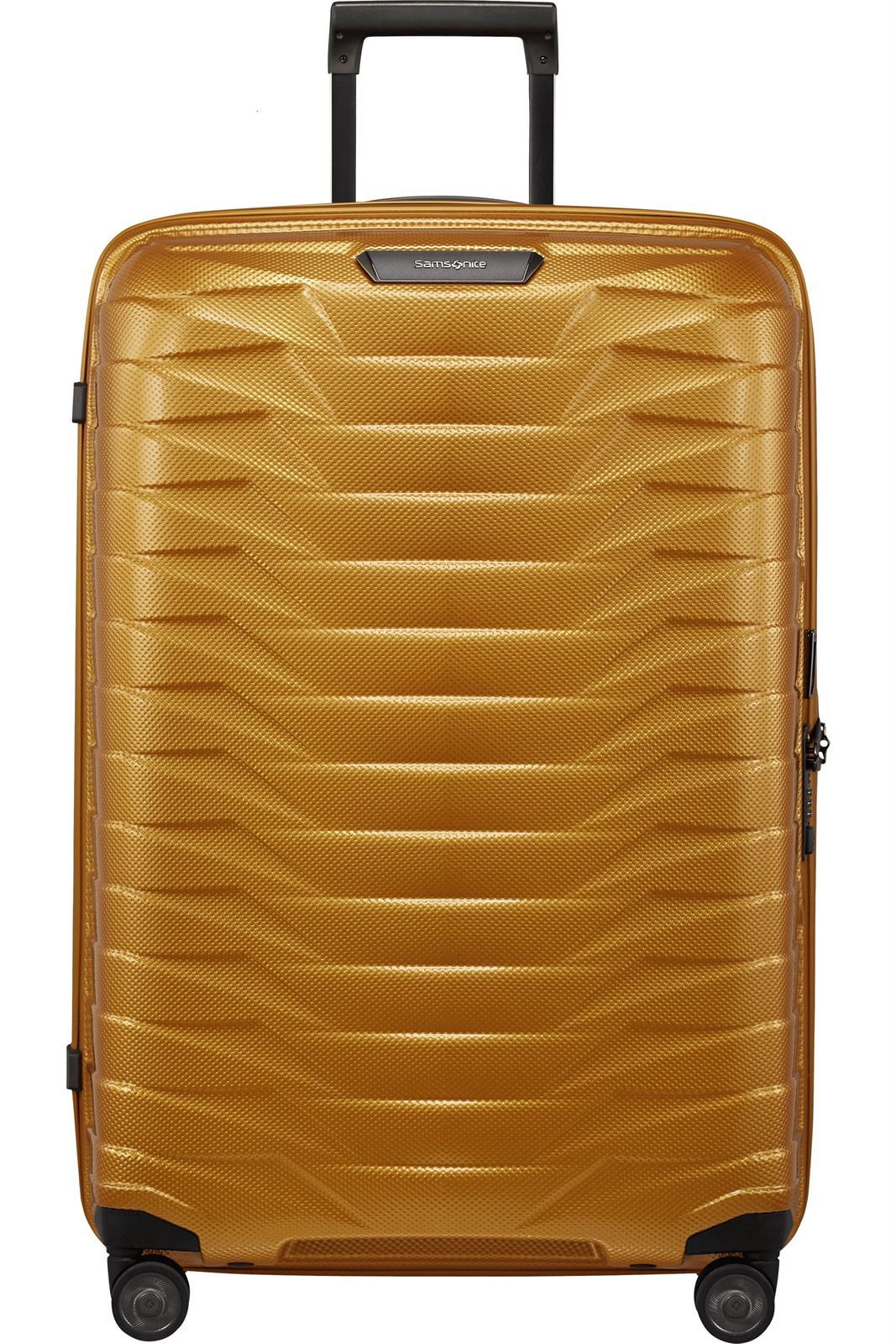 Samsonite Maleta Proxis Tamaño Grande 75 Cms Capacidad 94 Litros Ultra Resistente y Ligera 2.8 Kilos color Honey Gold - Imagen 1