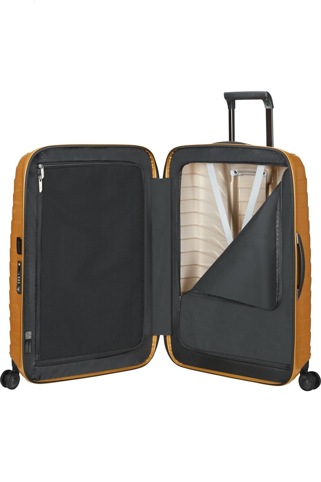 Samsonite Maleta Proxis Tamaño Grande 75 Cms Capacidad 94 Litros Ultra Resistente y Ligera 2.8 Kilos color Honey Gold - Imagen 3