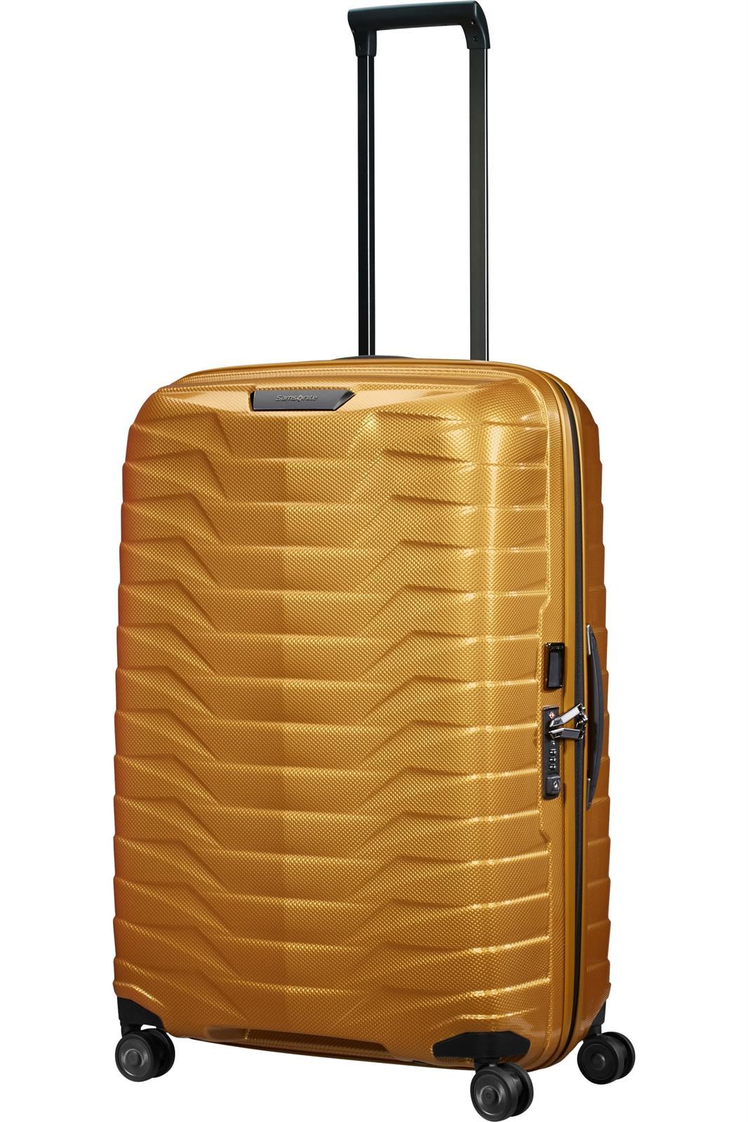 Samsonite Maleta Proxis Tamaño Grande 75 Cms Capacidad 94 Litros Ultra Resistente y Ligera 2.8 Kilos color Honey Gold - Imagen 5