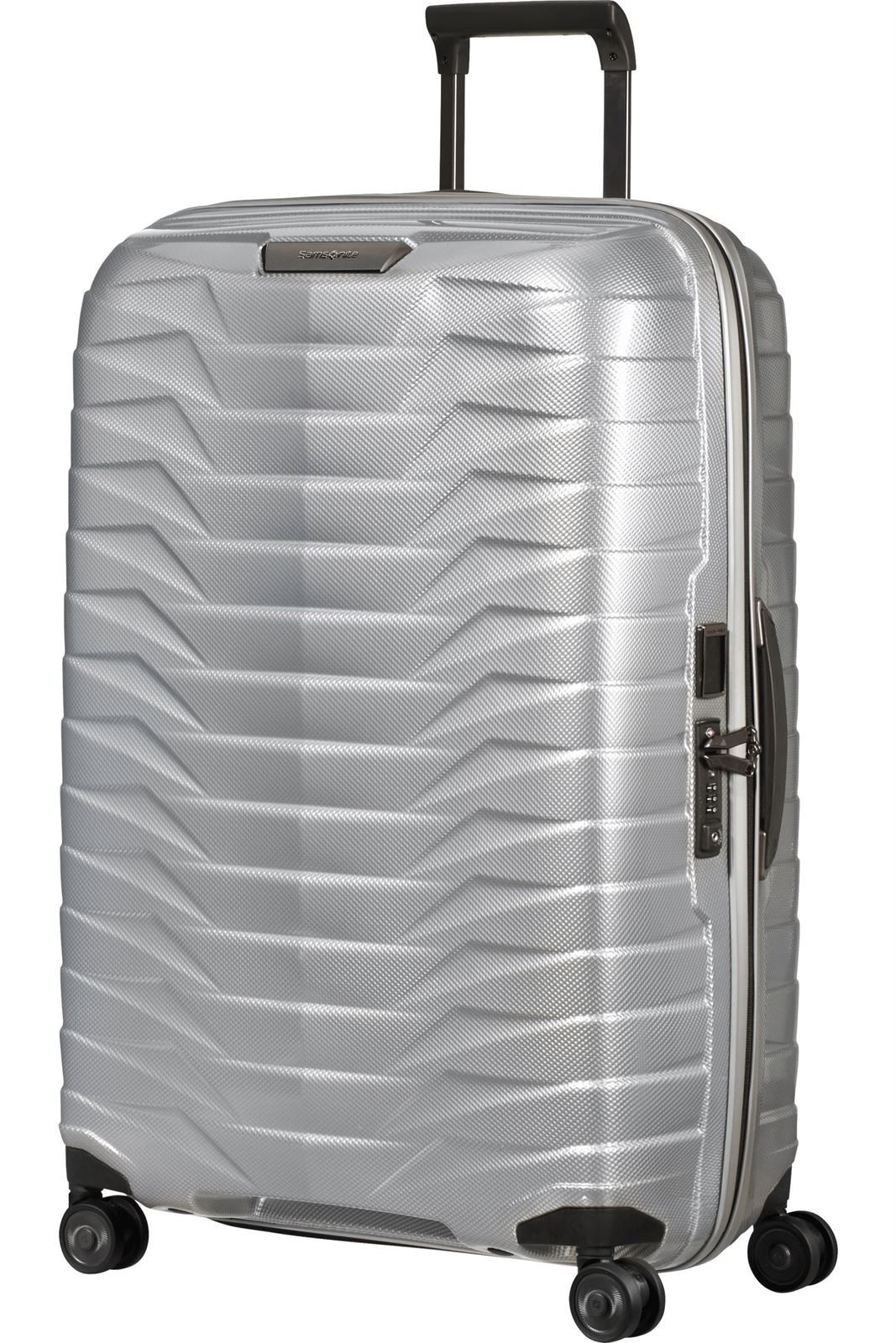 Samsonite Maleta Proxis Tamaño Grande 75 Cms Capacidad 94 Litros Ultra Resistente y Ligera 2.8 Kilos color Plata - Imagen 2