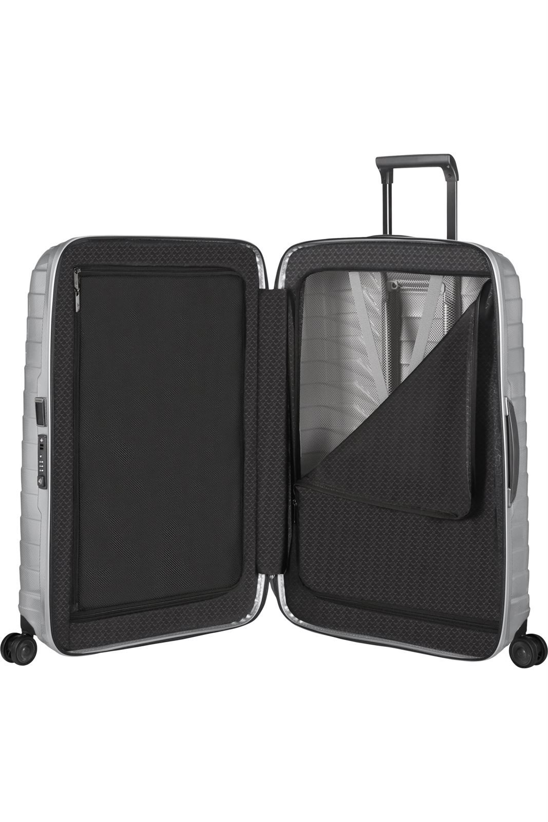 Samsonite Maleta Proxis Tamaño Grande 75 Cms Capacidad 94 Litros Ultra Resistente y Ligera 2.8 Kilos color Plata - Imagen 3