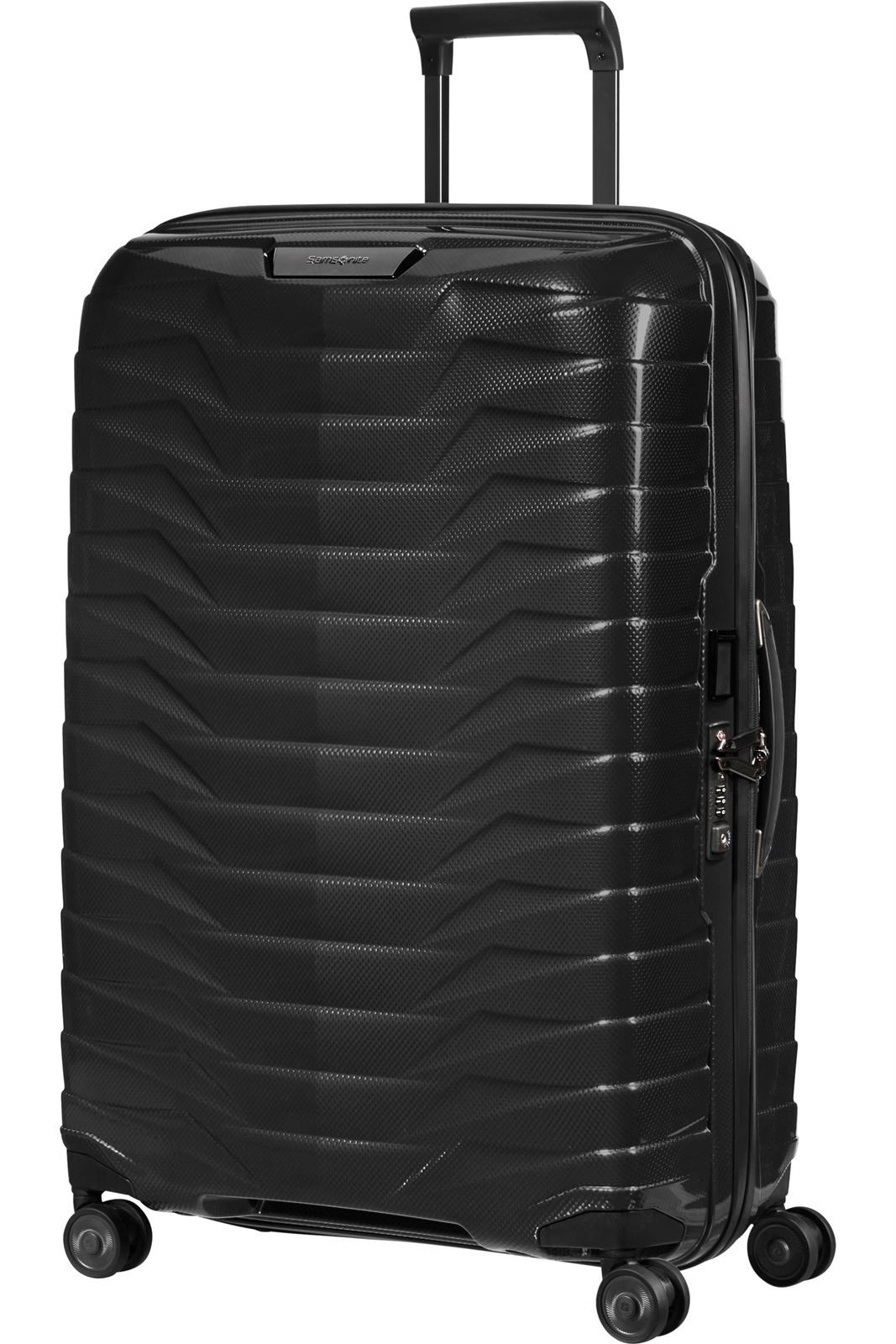 Samsonite Maleta Proxis Tamaño Mediano 69 Cms Capacidad 75 Litros Ultra Resistente y Ligera 2.8 Kilos color Negro - Imagen 2