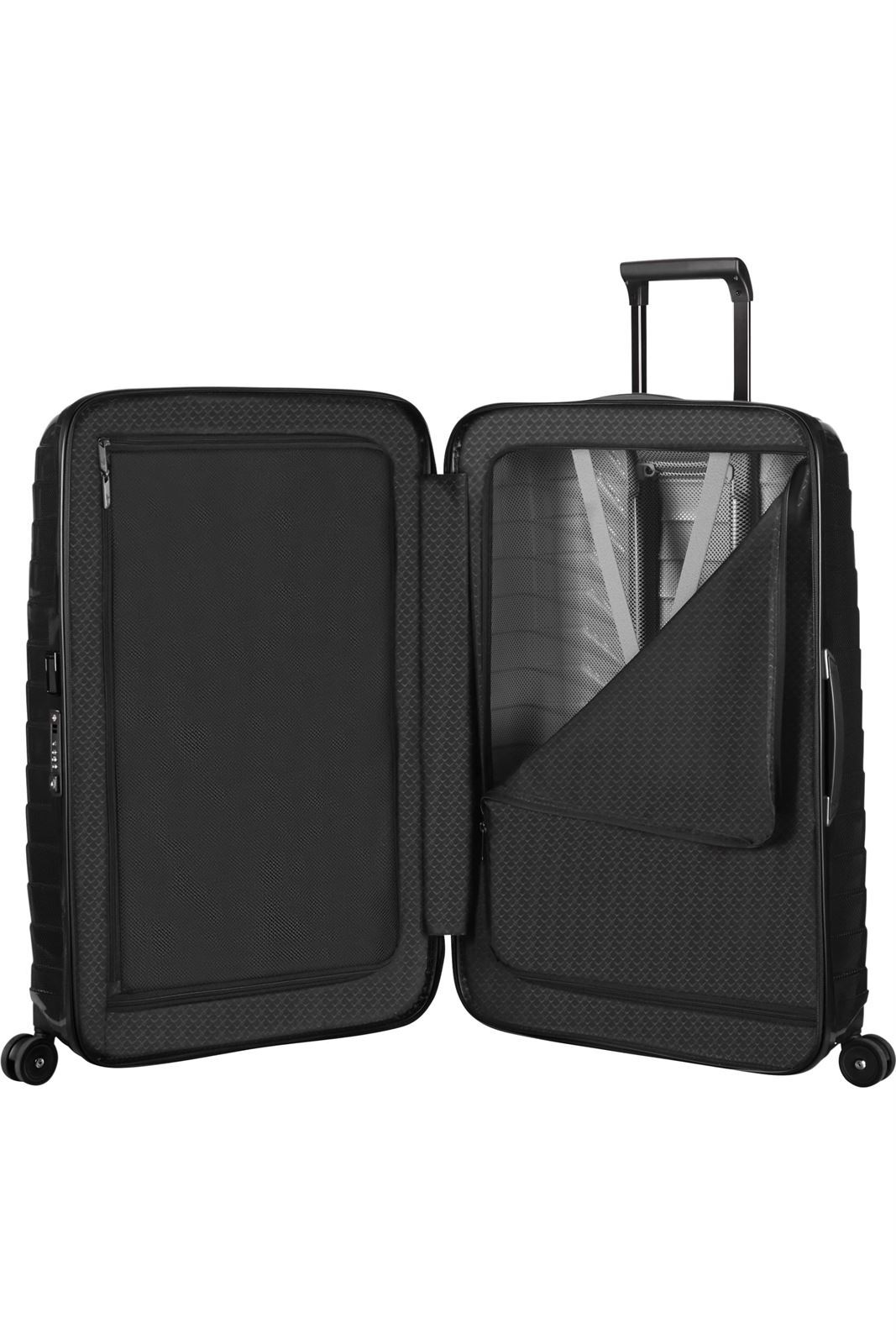 Samsonite Maleta Proxis Tamaño Mediano 69 Cms Capacidad 75 Litros Ultra Resistente y Ligera 2.8 Kilos color Negro - Imagen 3