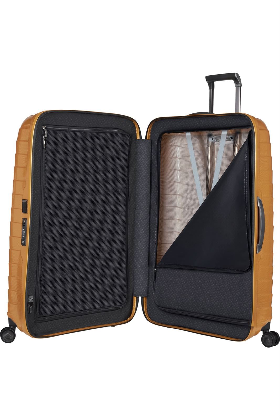 Samsonite Maleta Proxis Tamaño XL 81 Cms Capacidad 125 Litros Ultra Resistente y Ligera 3.6 Kilos color Honey Gold - Imagen 3